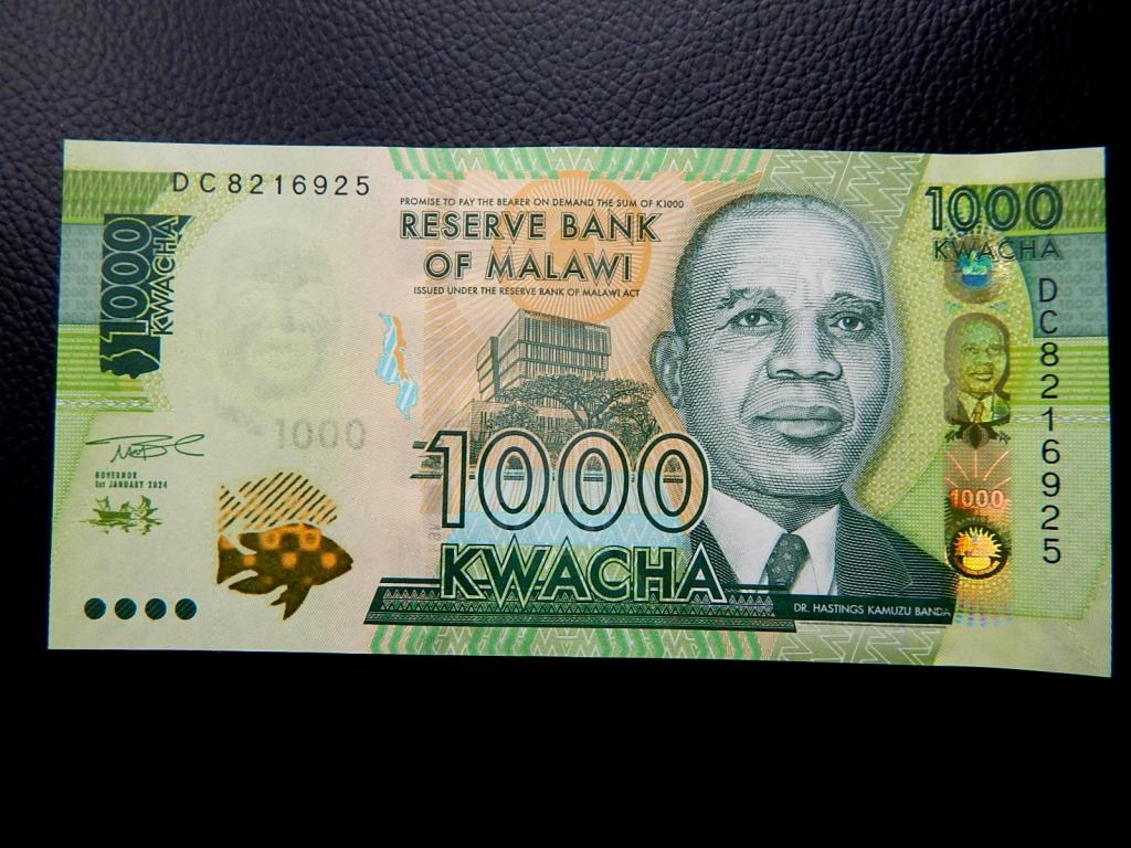 Бона 1000 квача 2024 года серии "DC" Малави UNC