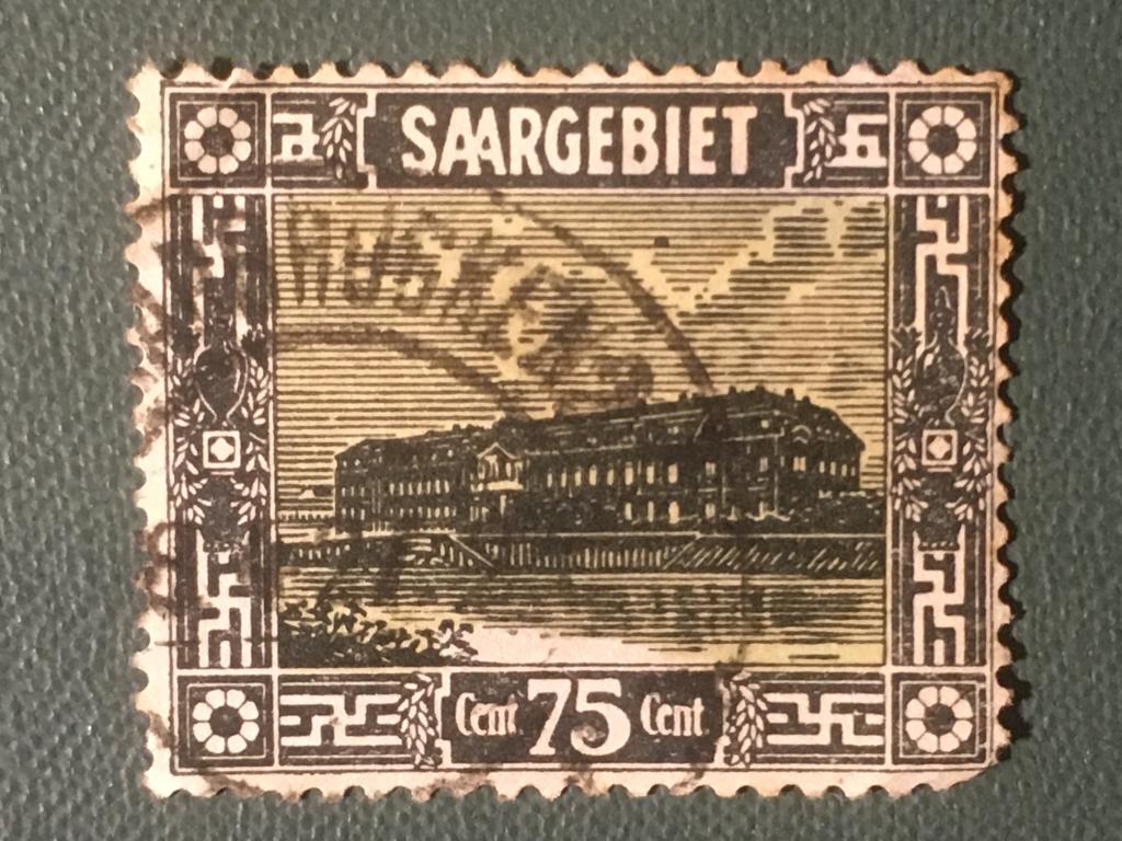 Марка. Пейзаж. Саар. 1923 г.