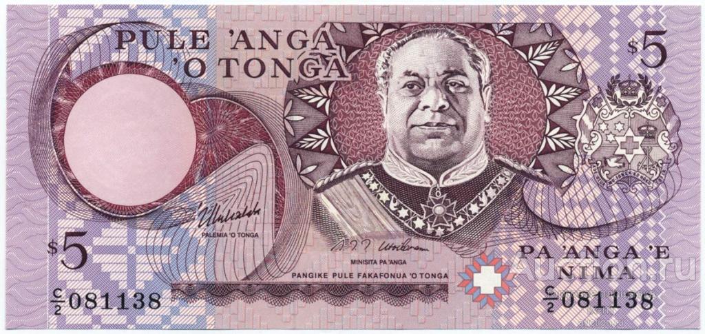 Тонга P33 (1995 г.) 5 паанга UNC
