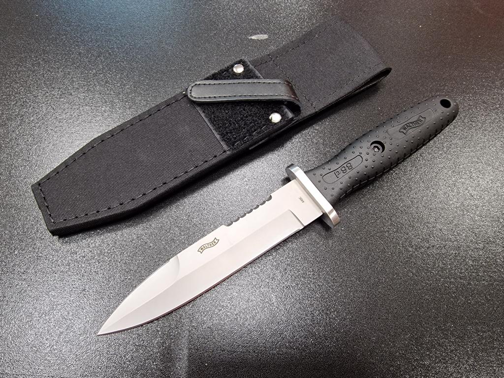 ТАКТИЧЕСКИЙ КИНЖАЛ WALTER P99 СТАЛЬ 440C 58-60HRC РУКОЯТЬ КРАТОН