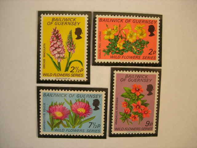 Гернси 1972 флора: цветы    MNH