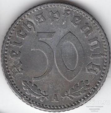 Германия 50 пфеннигов 1935 года А