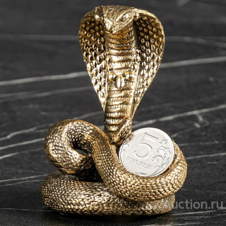 Статуэтка символ года ЗМЕЯ С МОНЕТКОЙ GP-13000975
