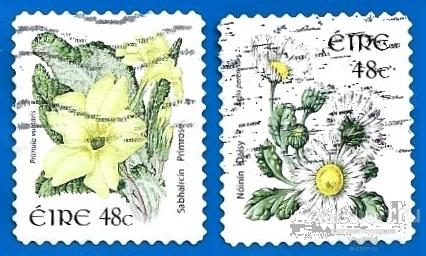 Ирландия 2004 MiNr 1605-06. Стандарт. Цветы (2 € | $ 3) U