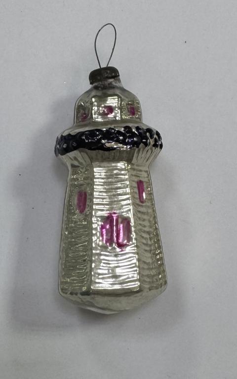 Новогодняя елочная игрушка Маяк 8 см СССР