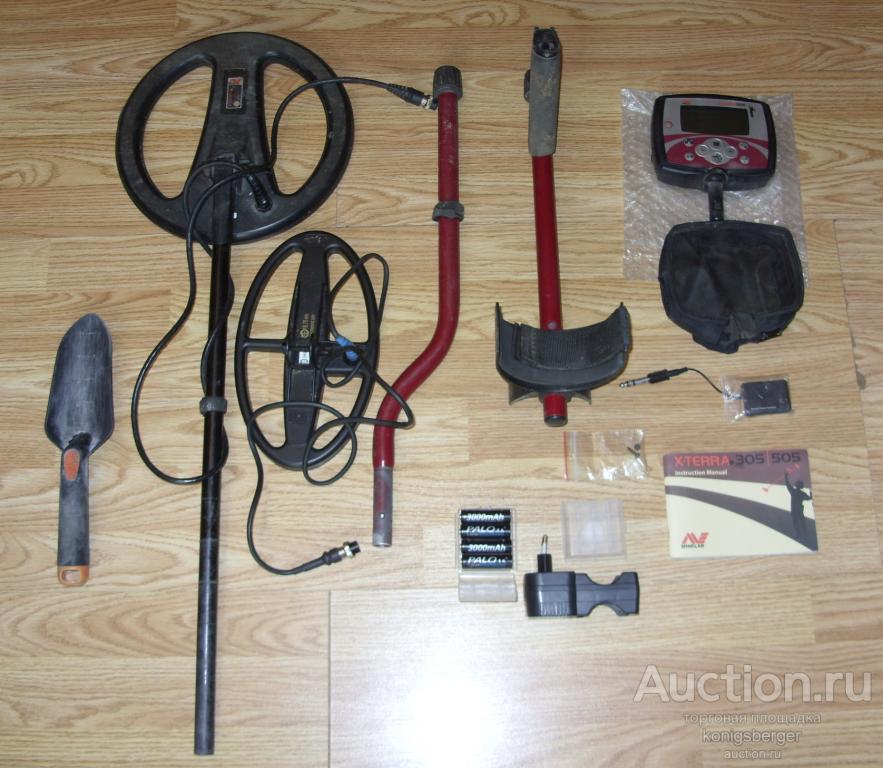 Металлоискатель Minelab X-Terra 505. Две катушки + бонусы.