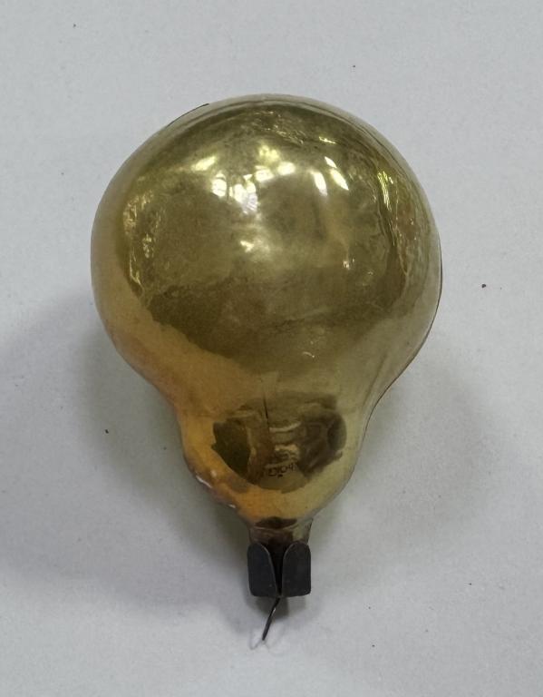 Новогодняя елочная игрушка Груша 9 см СССР