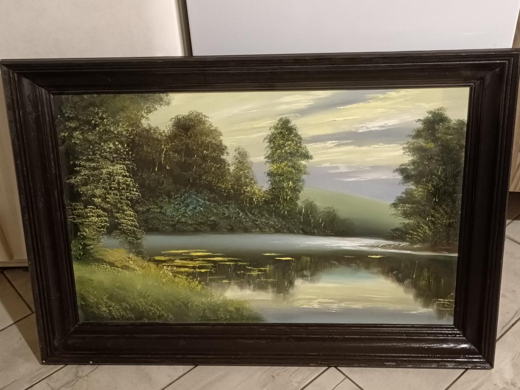 Шатохин П.А. Пейзаж На реке. 50 * 80 см. Масло . 1982 год. СССР.