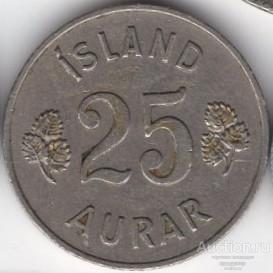 Исландия 25 эйрир 1946 года