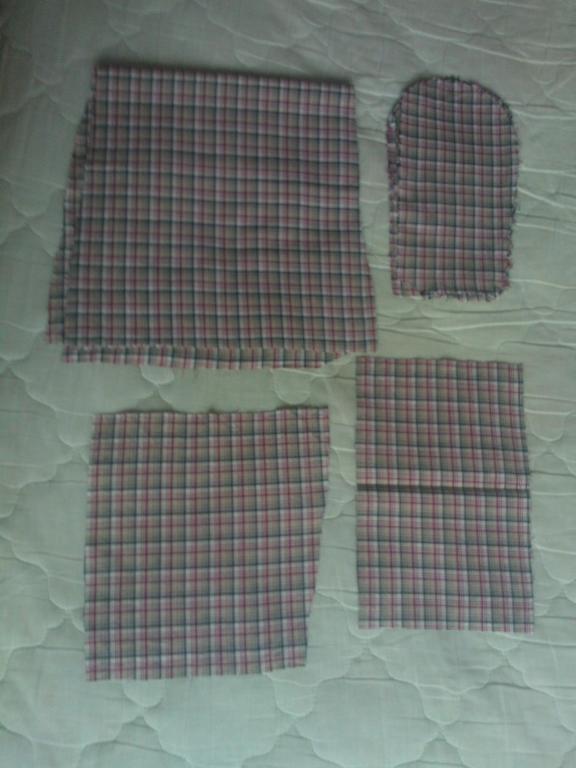 Отрез Ткани (Английская клетка) Хлопок (100% cotton) - для карманов подкладок заплаток