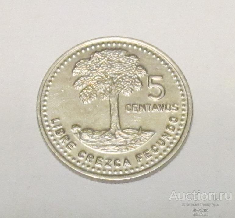 Гватемала 5 сентаво 1986 AUNC 9299