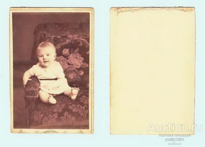 Арт. ot08046. Фотопортрет Ребенок. Царская Россия. 1883 г. Коллекционирование. Филокартия. YQ