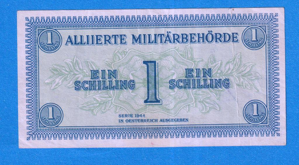 АВСТРИЯ 1 шиллинг 1944 ( Военная оккупация ) - 103b VF++