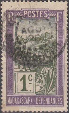 1908 Французские колонии Мадагаскар Стандарт Ландшафты № 74 гашеная 0.20 евро