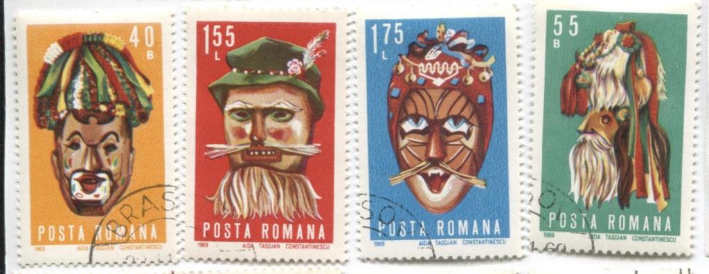 1969 Румыния Народные маски 4м.гаш