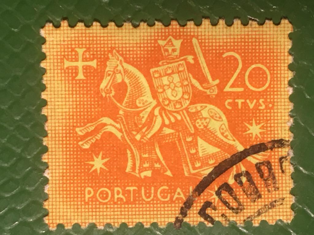 Марка. Рыцарь. Португалия 1953 г.