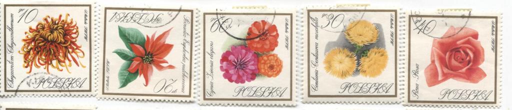 1966 Польша.Садовые цветы 9м.гаш