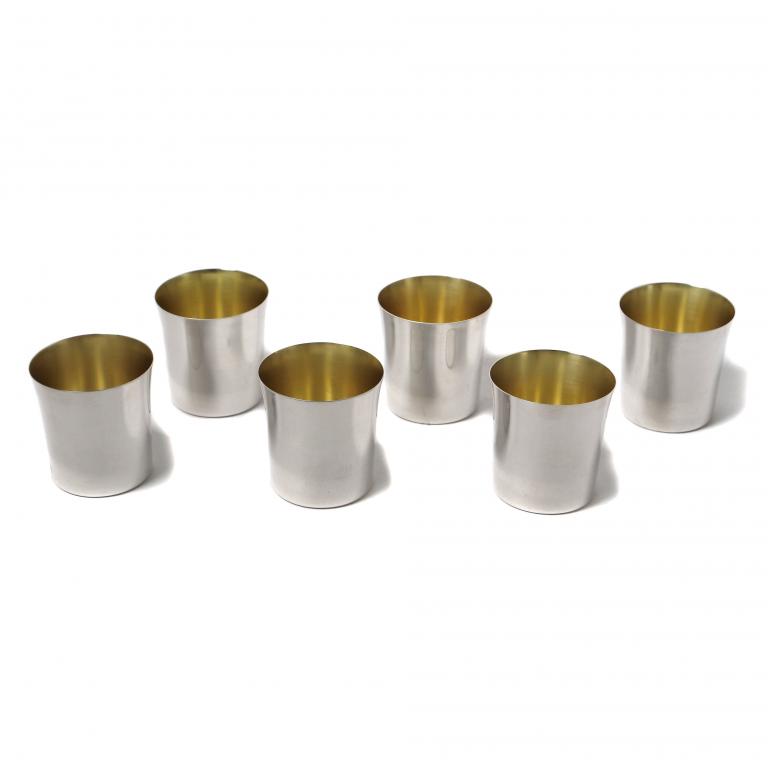 Серебряные стопки, 6 шт. Швеция, 1970 год