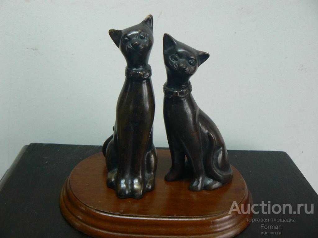 Бронзовое литье,  Англия, статуэтки" Кошки "