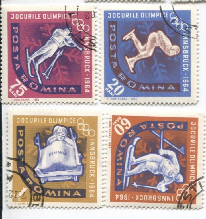 1964 Румыния.Олимпиийские игры в Инсбруке 16м.зб и бзб.гаш