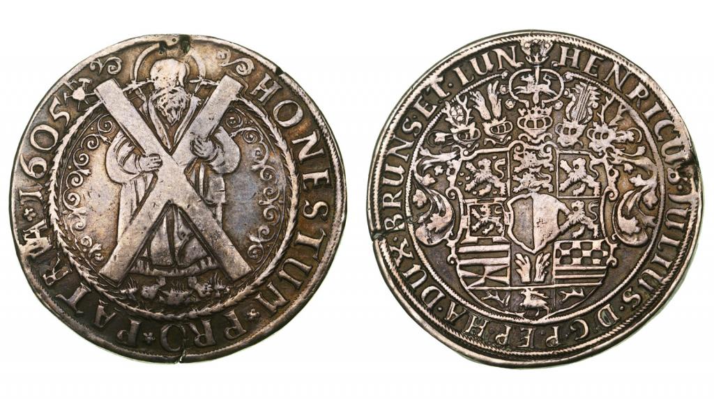 Германия. Брауншвейг-Вольфенбюттель. Генрих Юлиус. 1/2 талера 1605 года. 268795