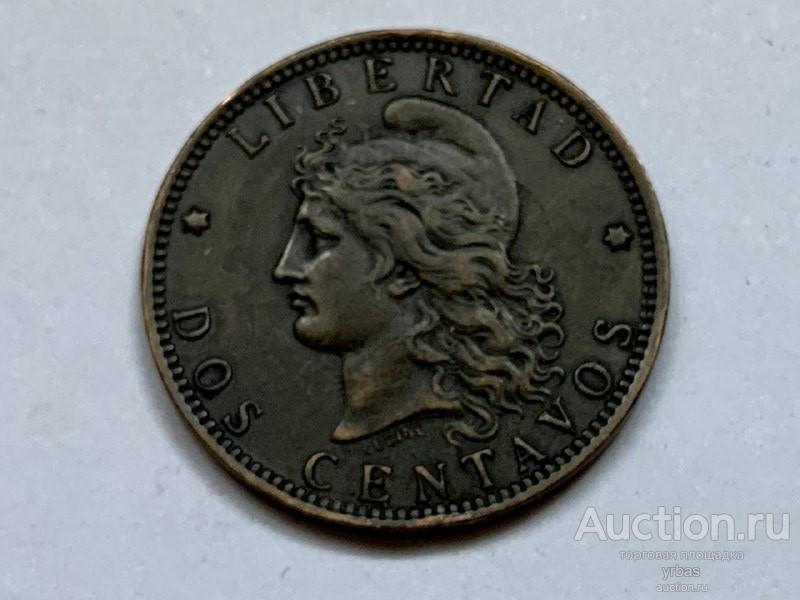 Аргентина 2 сентаво 1891г.-2