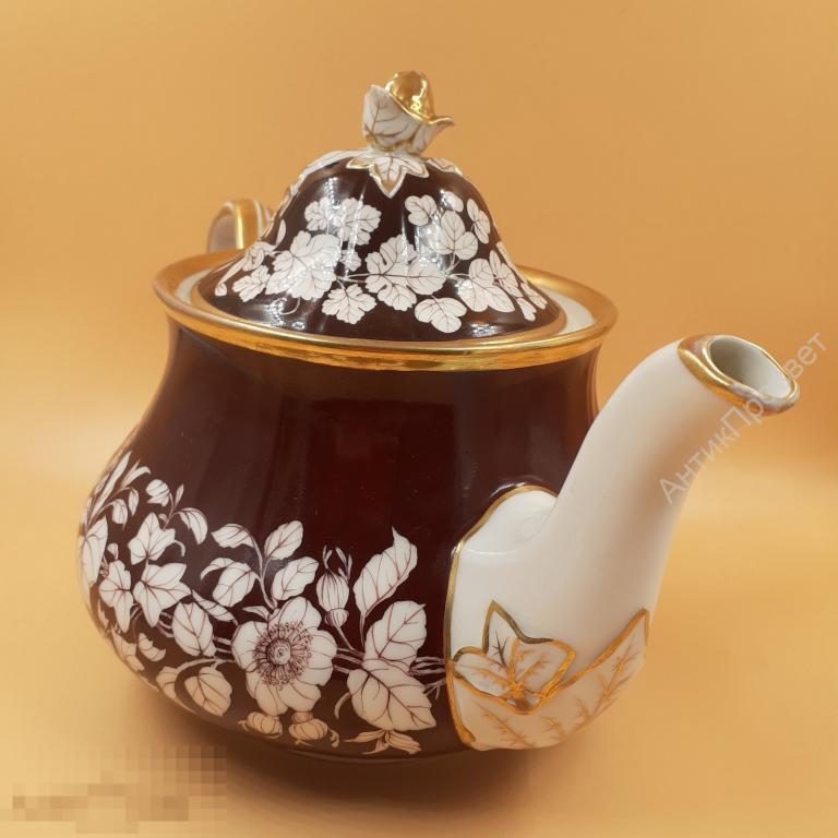 Чайник. Фарфор KPM TIELSCH, Тильше. Германия. 1849 -1870 гг, 19в.  (9961)