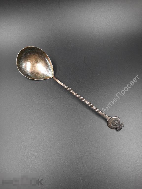 Красивая ложка с сердечком. Серебро, 916 проба.  (Н -Ц0973)