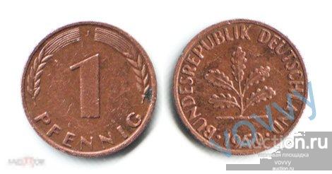 Германия ФРГ 1 пфенниг 1950 J F675