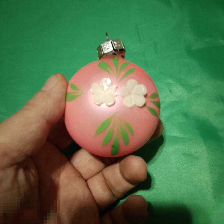Елочная игрушка СССР шар ГДР