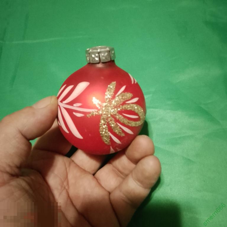 Елочная игрушка СССР шар ГДР
