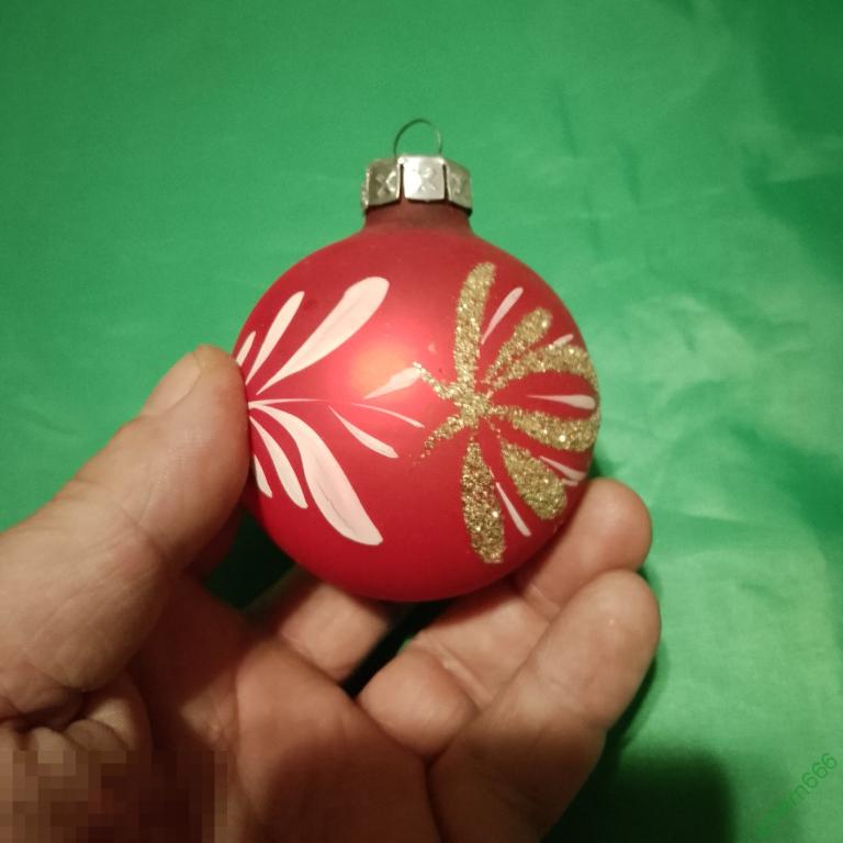 Елочная игрушка СССР шар ГДР