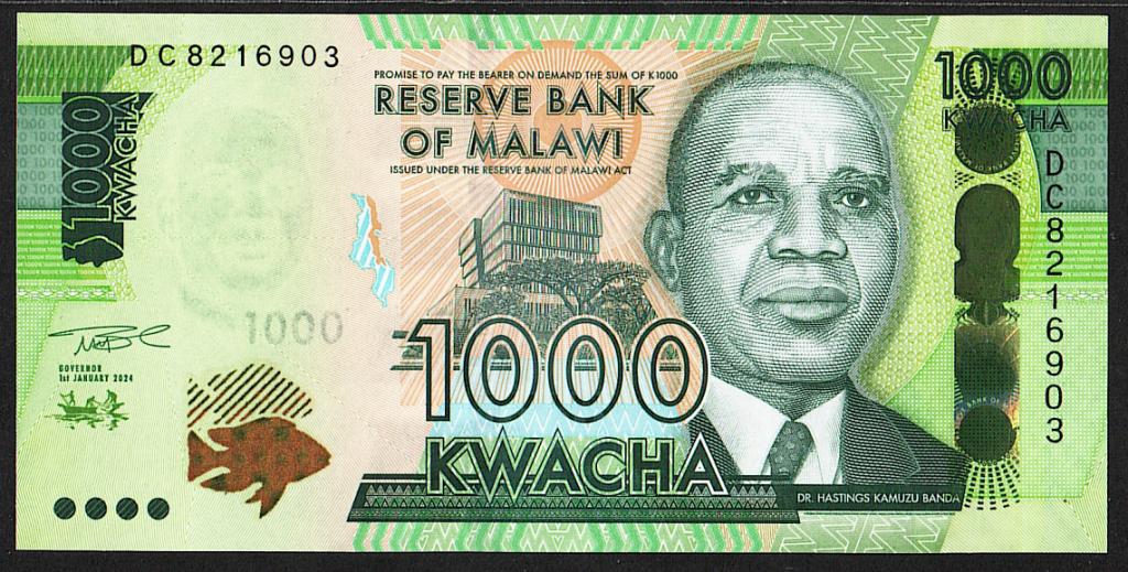 Малави. 1000 квача. 2024г. UNC. В1-4729