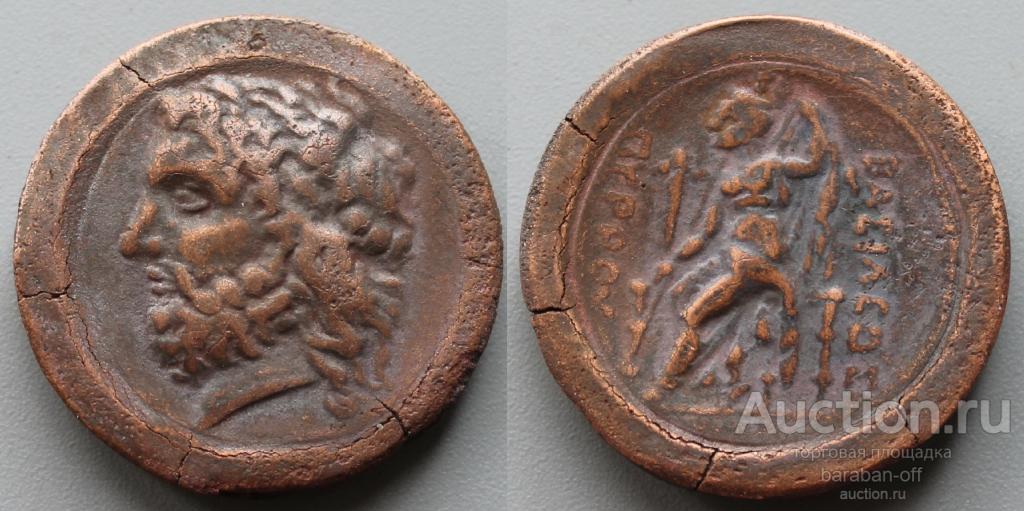 Большая античная монета тетрадрахма 34 мм. Единственный экземпляр. 3