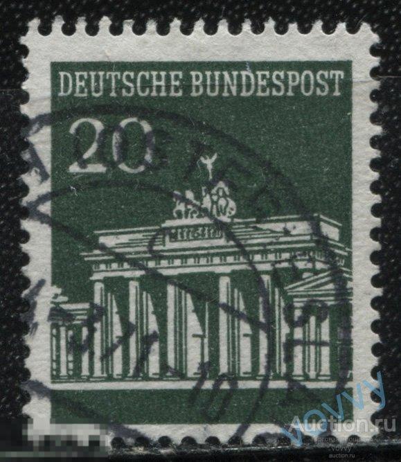 Германия ФРГ 1966 Бранденбургские ворота Берлин Mi#507 ZP023
