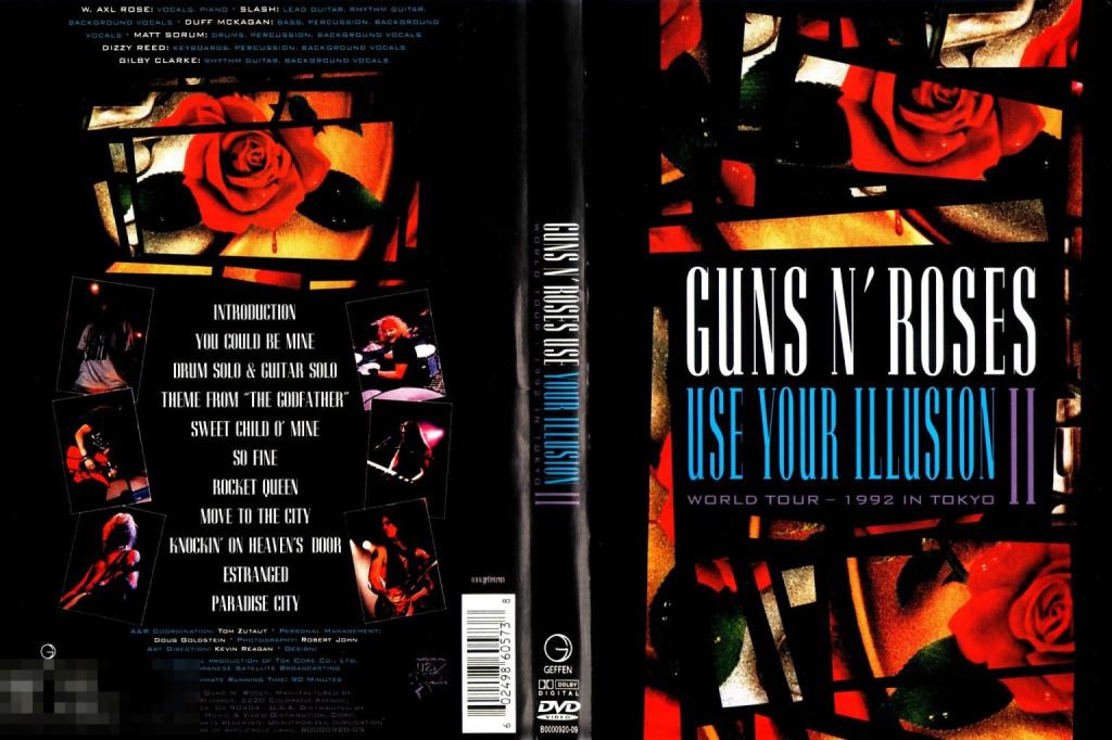GUNS N’ ROSES Use your Illusion II 1992 Tokyo DVD Сост. "VERY GOOD"