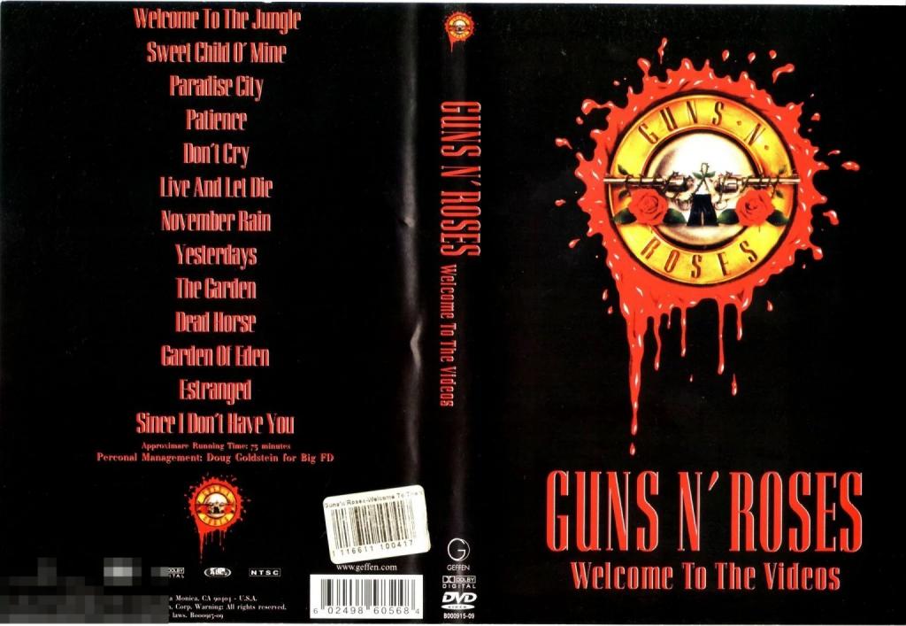 GUNS N’ ROSES Welcome To the Videos DVD Сост. "VERY GOOD"