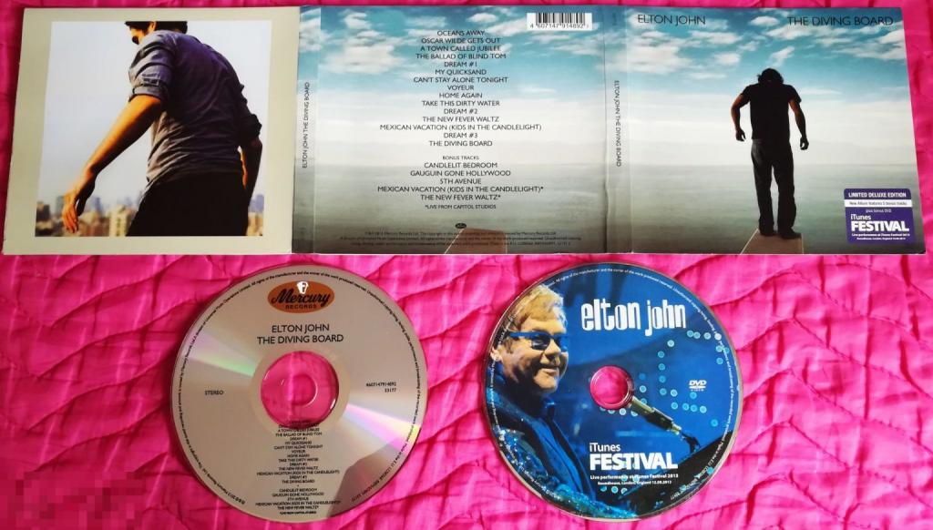 Elton John – The Diving Board (CD + DVD) Digipack - Состояние - Like New