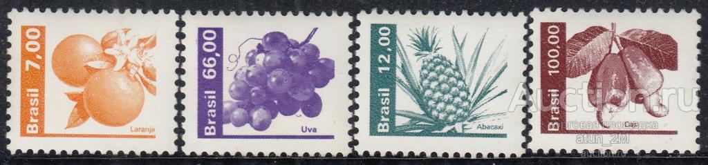Бразилия. 1981 год. Сельхозпродукция. 4 марки. Из серии. MNH