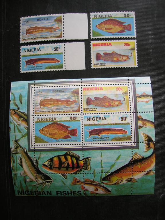 Нигерия 1991 фауна: рыбы     MNH