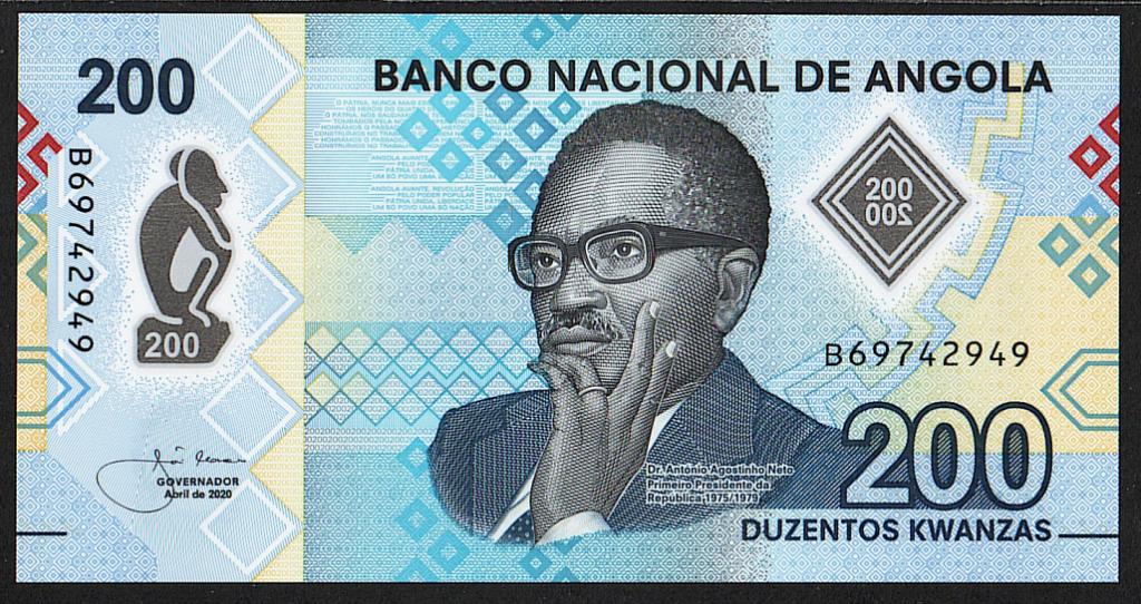 Ангола. 200 кванза. 2020г. Полимер. UNC. В1-4753