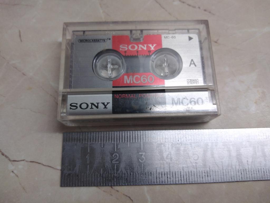 Аудио кассета для диктофона. Sony MC60