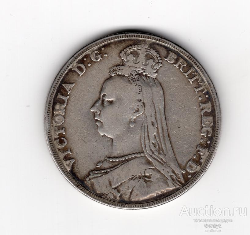 1 крона 1889 Великобритания Виктория (серебро) (ИН11-1)