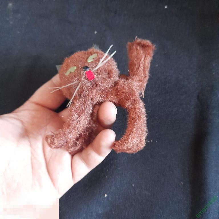 Редкая коллекционная мягкая винтажная игрушка кот