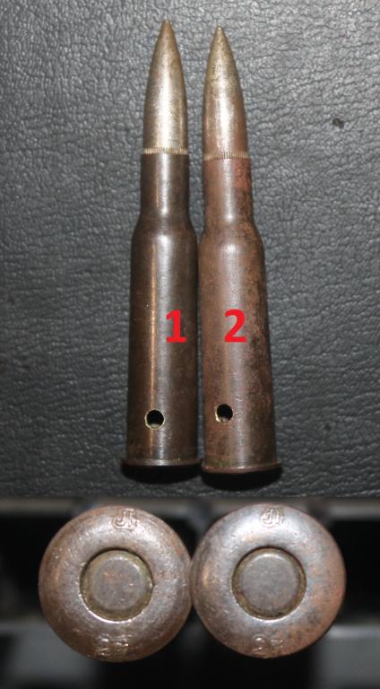 Макет 7.62х54R, СССР. Клеймо Л 27. Пуля Л. Сверло.