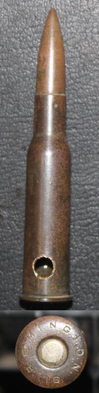 Макет 7.62х54R, США. Клеймо REMINGTON 16. Пуля Л. Сверло.