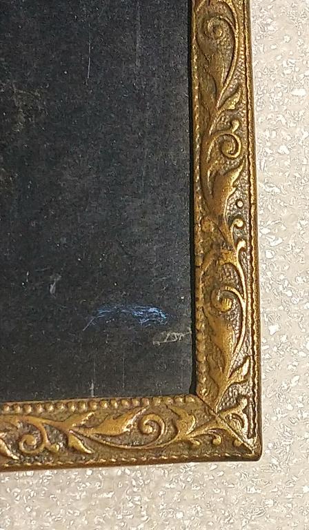 Старинная фоторамка рамка фото довоенная Германия латунь