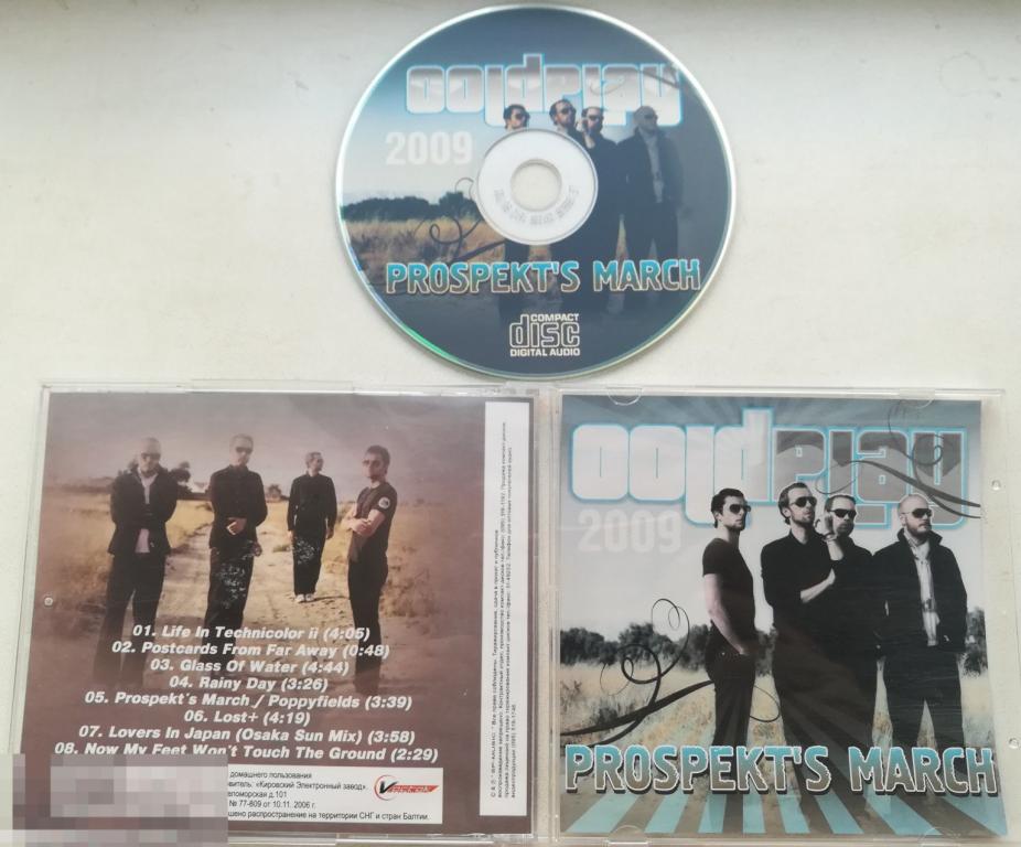 Coldplay - Prospect's March  2009 CD (Russia Unofficial) Сост : Like New