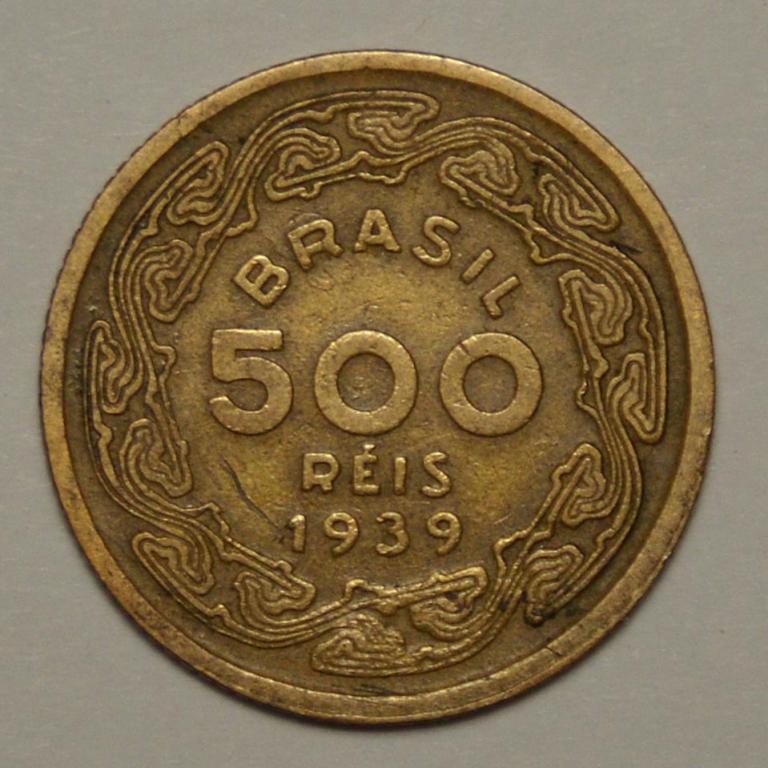 Бразилия 500 рейс реалов 1939 (Н10)