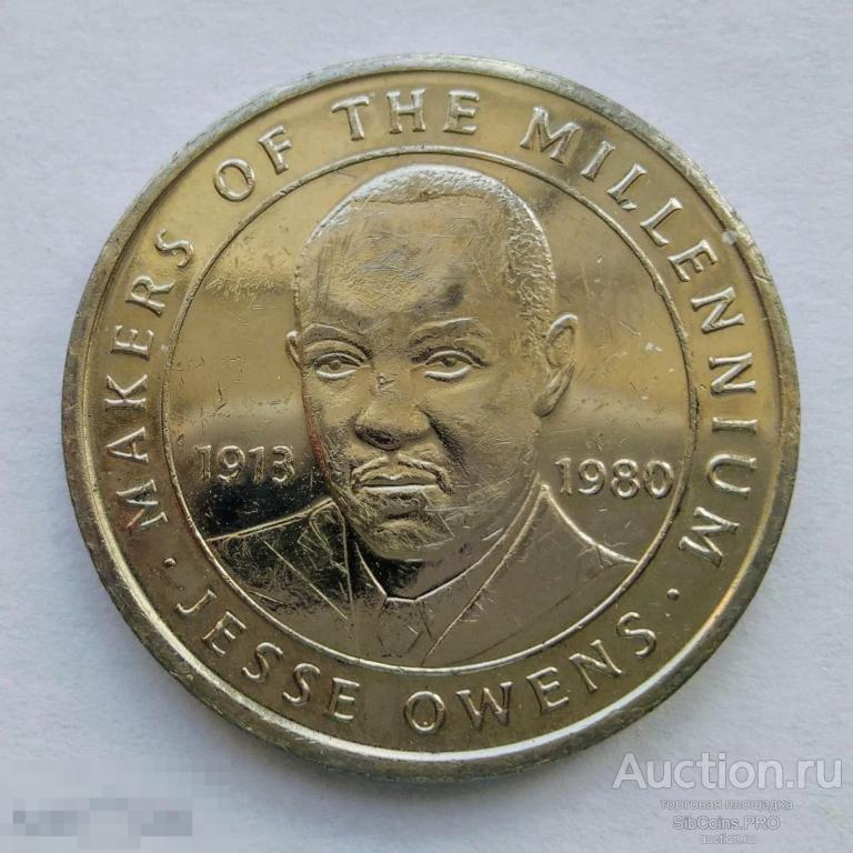 Жетон - Makers Of The Millennium 2000 г. - Джесси Оуэнс, американский легкоатлет/Jesse Owens